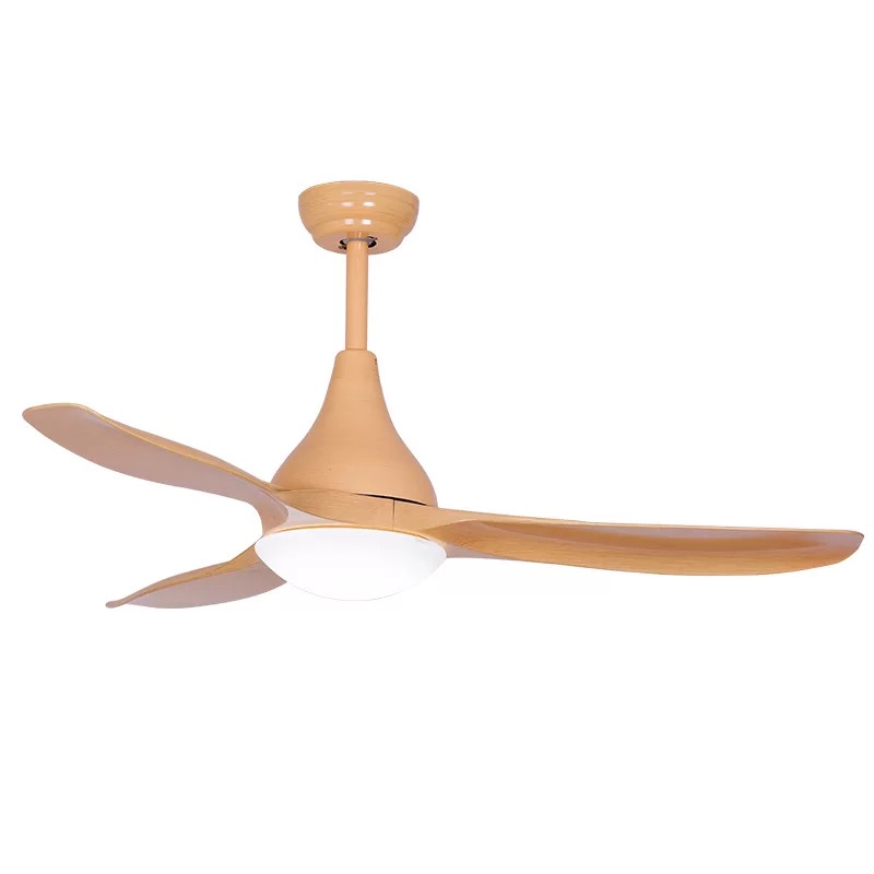 

LED 52-inch Nordic retro ceiling fan light bedroom home 1-6 gear fan with light integrated AC110V 220V mute with remote control