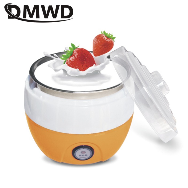 

DMWD Electric Yogurt Maker Yoghurt DIY Tool Kitchen Appliances Automatic Liner Material Stainless Steel Yogurt Maker 1L EU US