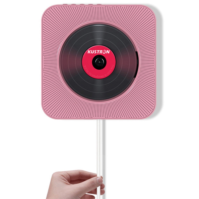 

Kustron Wall Mounted Bluetooth Cd Player Bluetooth Prenatal Speaker Student English Hifi Speaker Usb Drive Pl