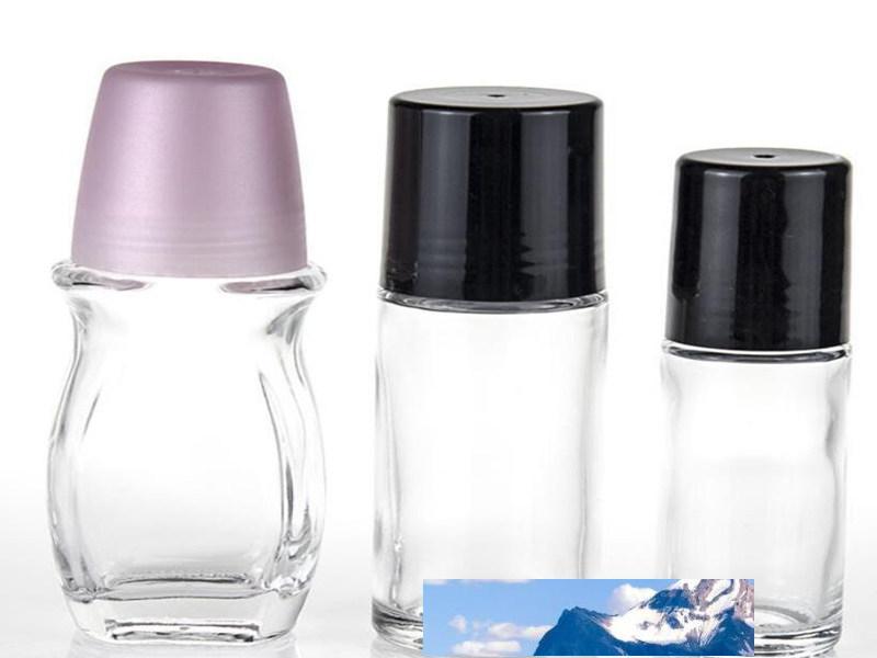 

Clear Glass Roll On Bottle Essential Oil Perfume Bottle Travel Dispenser Roller Ball PP Cap30ml 50ml