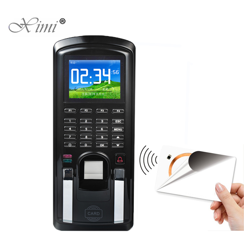 

Fingerprint Access Control With Software TCP/IP Color Screen Fingerprint Time Attendance With 13.56MHZ MF IC Card Reader MF151