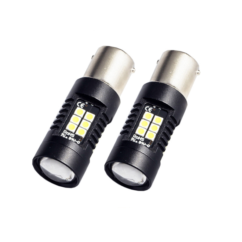 

2Pcs Car turn Signal Lights 6000K 21W 1200LM 21Pcs LED IP65 Waterproof Full Angle Car Led Light, As pic