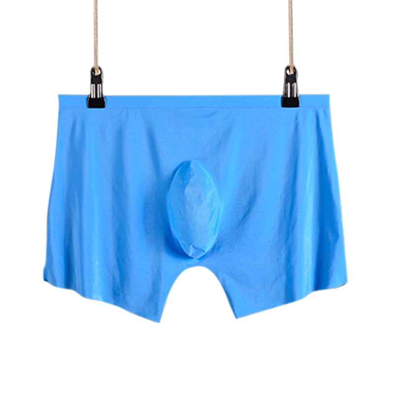 

Men Underwear Boxer Shorts Mens Ice Silk Seamless U Convex Pouch Design Very Soft Sexy Male Men's Underpants Cueca Boxer Homme, C black