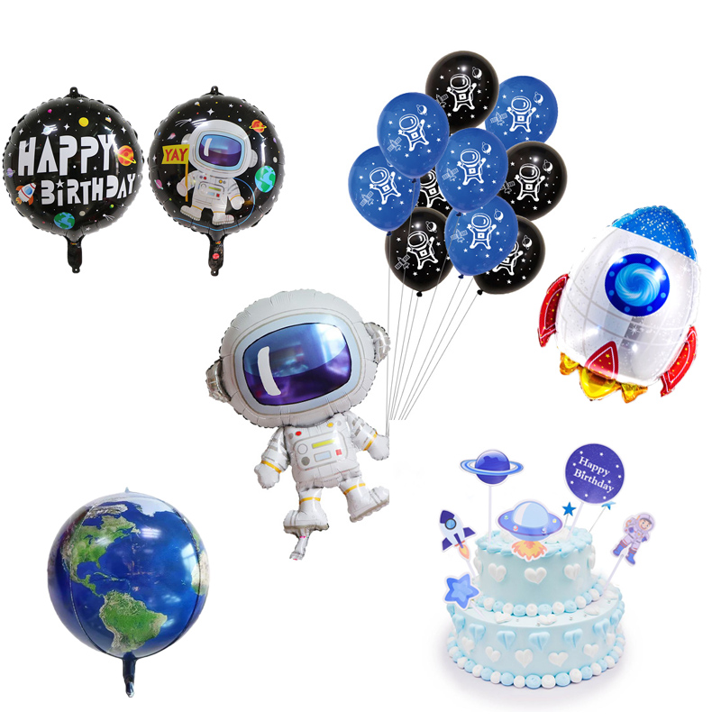 

Solar Outer Space Theme Party Balloon Decoratio For Kids Planet Theme Party Supplies Airman Foil Ball Happy Birthday Accessories