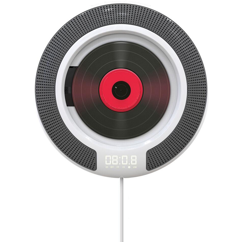 

AAY-Portable CD Player with Bluetooth Wall Mountable FM Radio Built-In HiFi Speakers with Remote Control Headphone Jack
