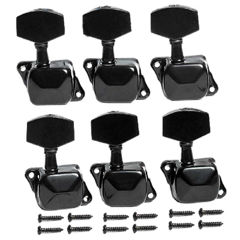 

6R Black Semiclosed Guitar Tuning Pegs Machine Heads guitar pegs,Guitar parts