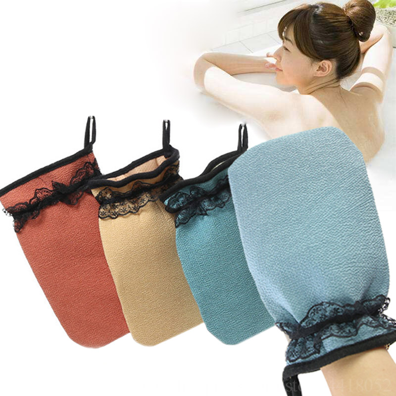 

High Quality Shower Bath Gloves Exfoliating Wash Skin Spa Massage Body Shower Scrubber Scrub Glove