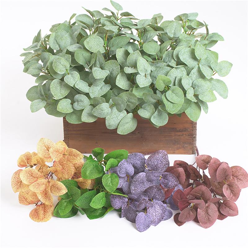 

1pc Artificial Eucalyptus Stem Lifelike Faux Eucalyptus Leaf Faux Plant For Wedding Party Photography Props Home Decor, Light green
