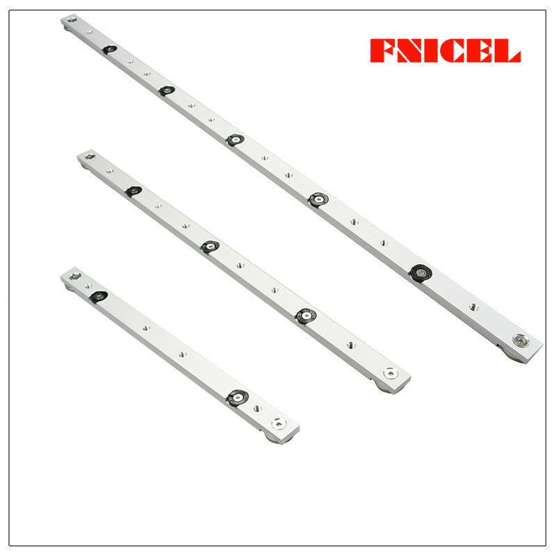 

Aluminum Alloy T-Tracks with Scale and Miter Track Stop and T- Slot Miter Bar Track Router Table Saw Woodworking Workbench DIY