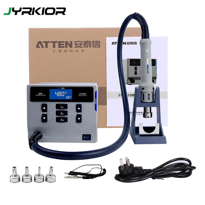 

ATTEN ST-862D Hot Air Gun Intelligent Lead-Free Digital Display Rework Station Mobile Phone Repair High Power 1000W