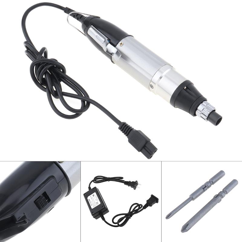 

AC 100-240V Two-way Adjustment Electric Screwdriver with Adjustable Voltage Adapter and Screwdriver Bits for Household Appliance
