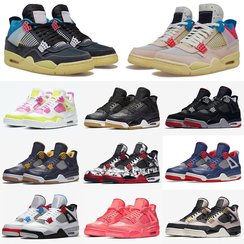 

2020 Sail 4 4s Black Cat White Cement What The Splatter Mens Basketball Shoes Travis Scotts Cactus Jack Black gray Men Women Sports Sneakers, As photo 7