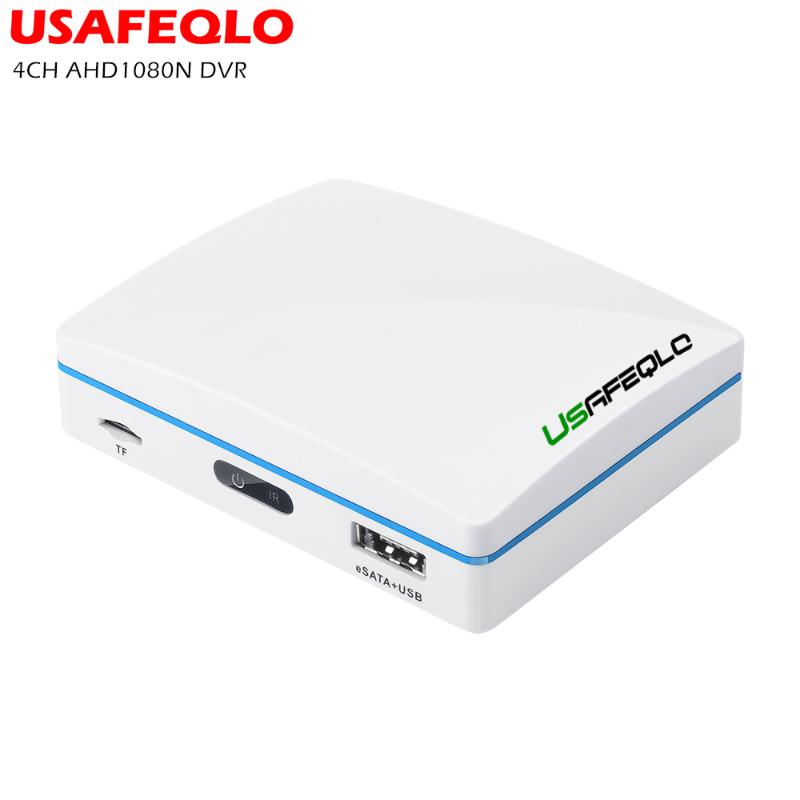 

USAFEQLO Mini 4CH CCTV Video Recorder DVR AHD 1080N 5 in 1 Hybrid DVR For AHD Analog IP TVI CVI Camera Support eSATA/USB/TF Card