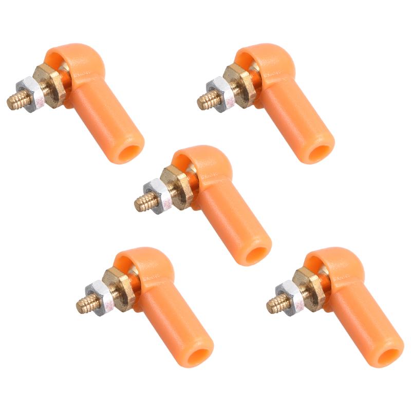 

uxcell 5PCS 2mm/M2 Linkage End Tie Rod End Metal Ball Head Yellow for RC Boat Car Robot