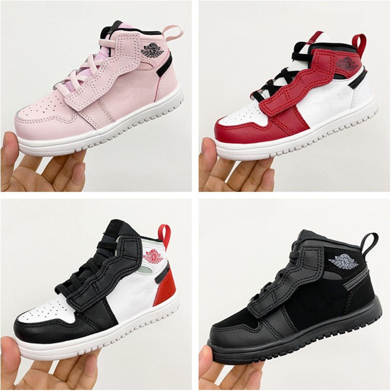 

Infant Sneakers J1 Velcro elastic Children's Basketball shoes Cherry Blossom powder Black Warrior Baby Trainers Kids Boy Girl Sneaker, #2