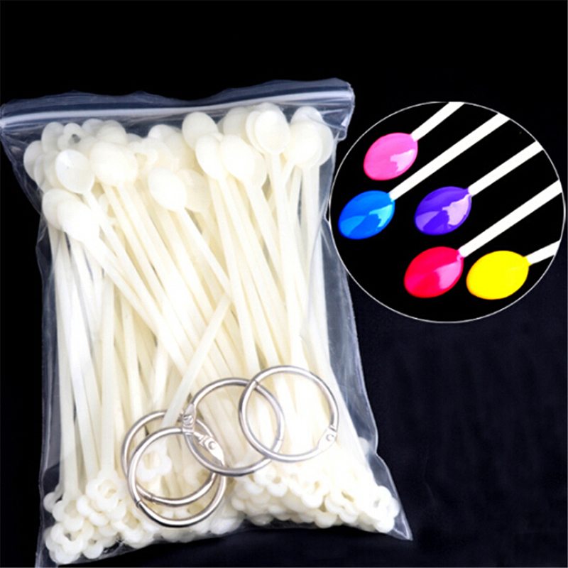

100PCS DIY Polish Gel Training Tools Nail Art Tips Sticks Practice Display Set Fan Design Fake Stick Transparent Nature Black, Tp