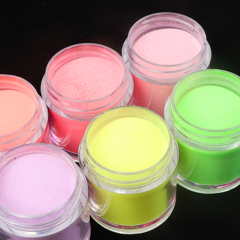 

Holographic Nail Dipping Powder Set Gradient Shiny Dip Powder Glitter Nails Art Manicure UV Gel Polish Chrome Pigment Dust Kit