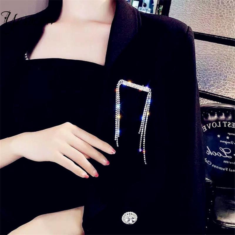 

Shiny Full Crystal Long Tassel Geometric Hairpins for Women Trendy Statement Hair Jewelry Hair Clip Hairgrips Barrettes Bijoux