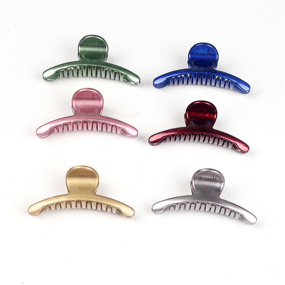 

Fashion small Simple Wild Geometric Hair Claw For Women Girls Clamps Hair Crab Metal Hair Clip Claw Accessories Headwear, Golden;silver