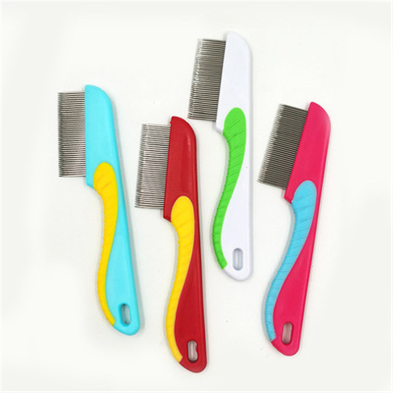 

Dropship Professional Hair Comb Stainless Steel Nit Head Hair Lice Comb Fine Toothed Flea Flee With Handle Hairbrush For Tools