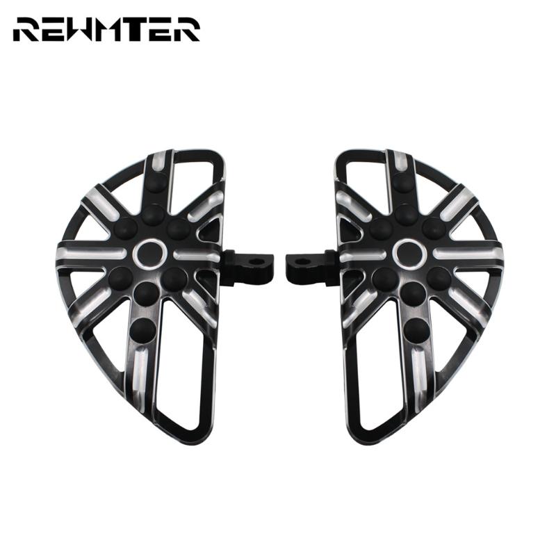 

Motorcycle Black Passenger Floorboards Pedal For 883 1200 XL Softail Touring Road King Glide Street Bob