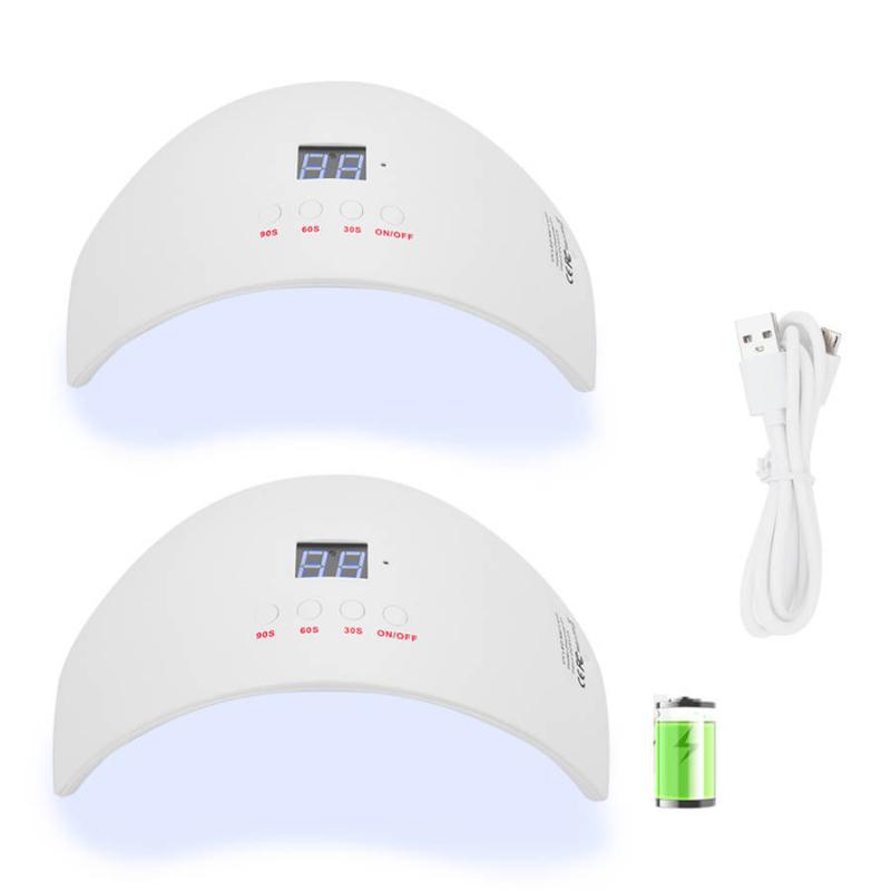 

UV/LED Double Light Source Gel Nail Polish Dryer Infrared Intelligent Induction Professional Nail Art Drying Art Salon, Red