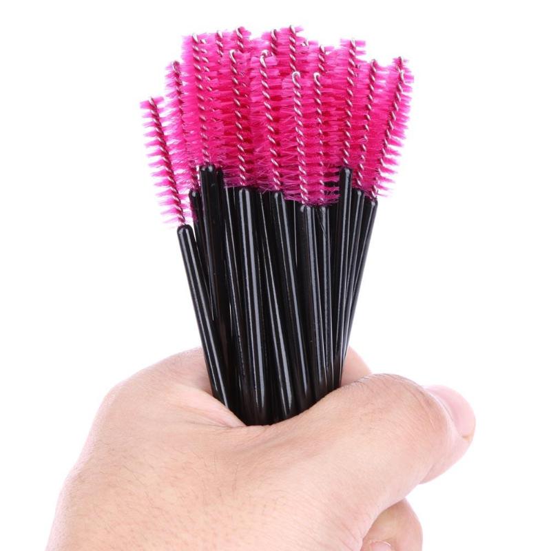

100pcs/bag Eyelash Brushes Makeup Brushes Disposable Mascara Wands Applicator Spoolers Eye Lashes Cosmetic Brush Makeup Tools