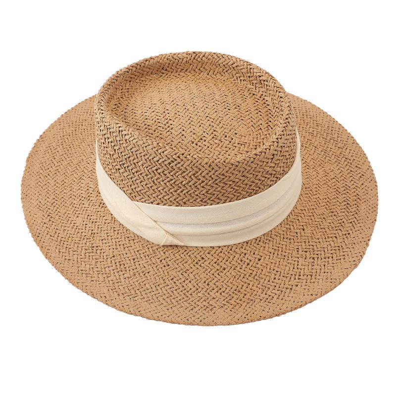 

Summer jazz hat men and women outdoor travel sun hat Korean version of the British beach sun, Black