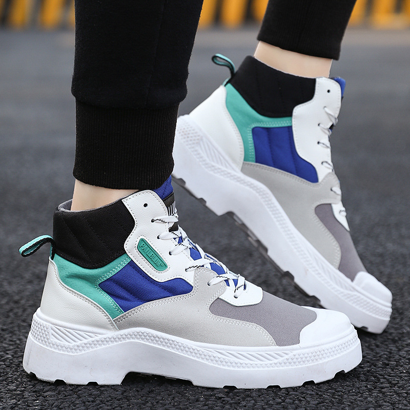 

2020 Autumn Breathable High Canvas Canvas Boots Classic High Top Mens Sneaksers Outdoor Sports Casual Shoes JD-K07, 03