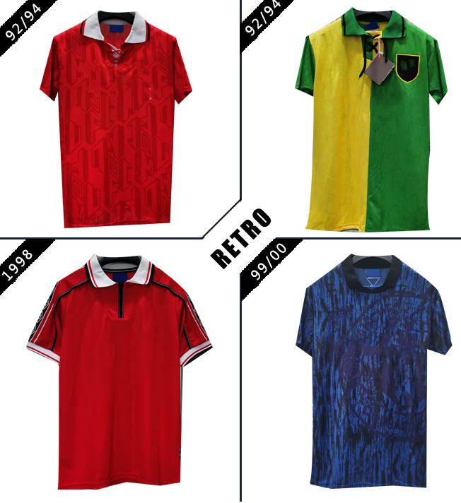 

RETRO MAN United soccer jerseys UTD 92 94 96 98 00 GIGGS #11 CANTONA #7 CANTONA #8 INCE#10 SHERINGHAM Vintage Classic football shirts, 1992 1994 retro