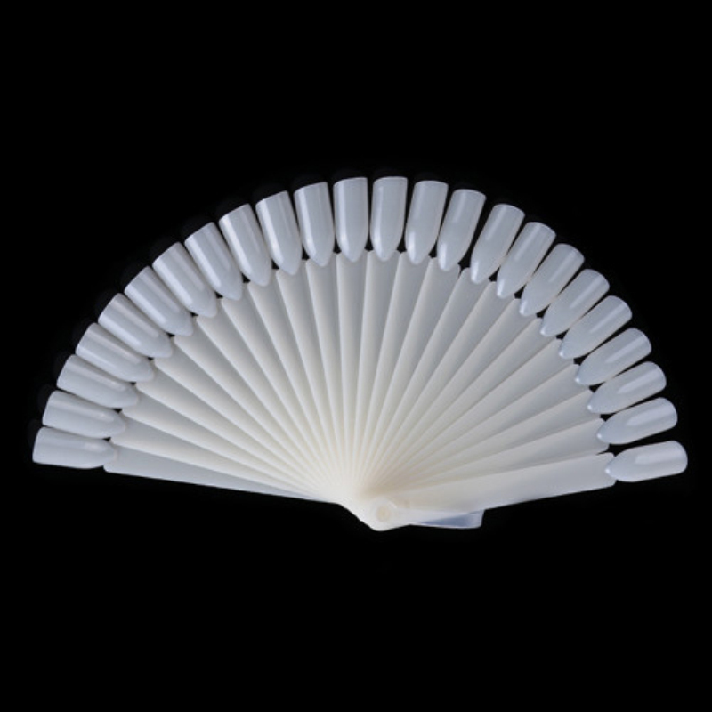 

Fake nails Nail Sample fake nails multiple pieces flat bottom chain fan shaped Nail polish swatch polish oil color card, 01