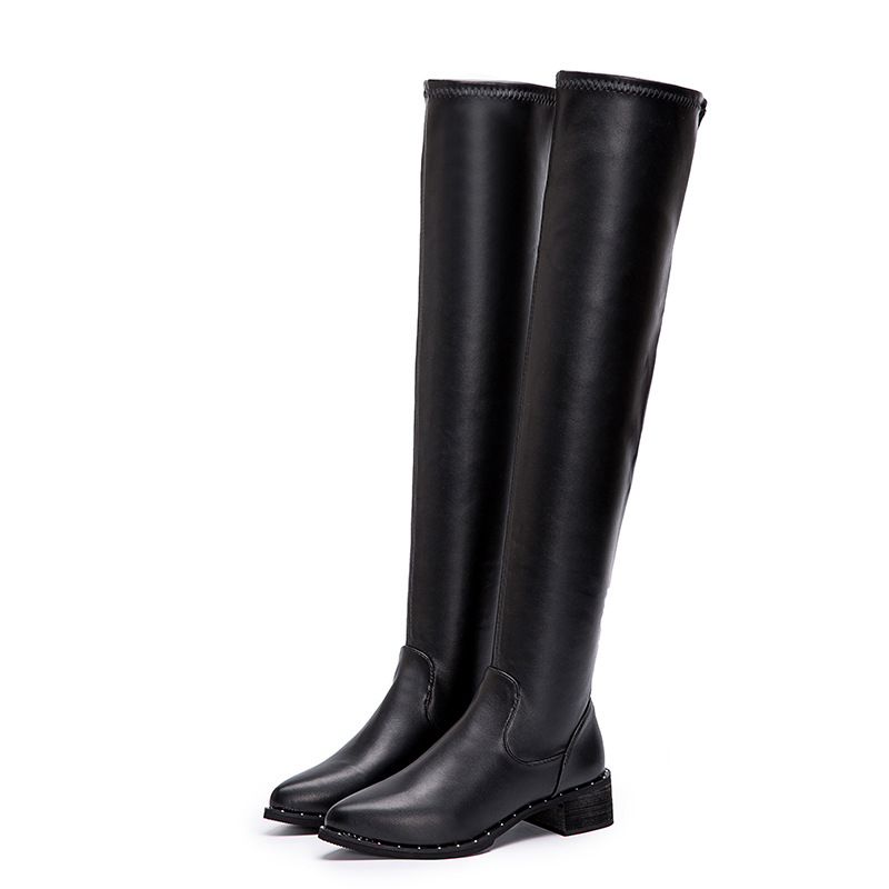 

Women's boots 2010 winter new wild with long tube over the knee women's boots fashion trend, Black