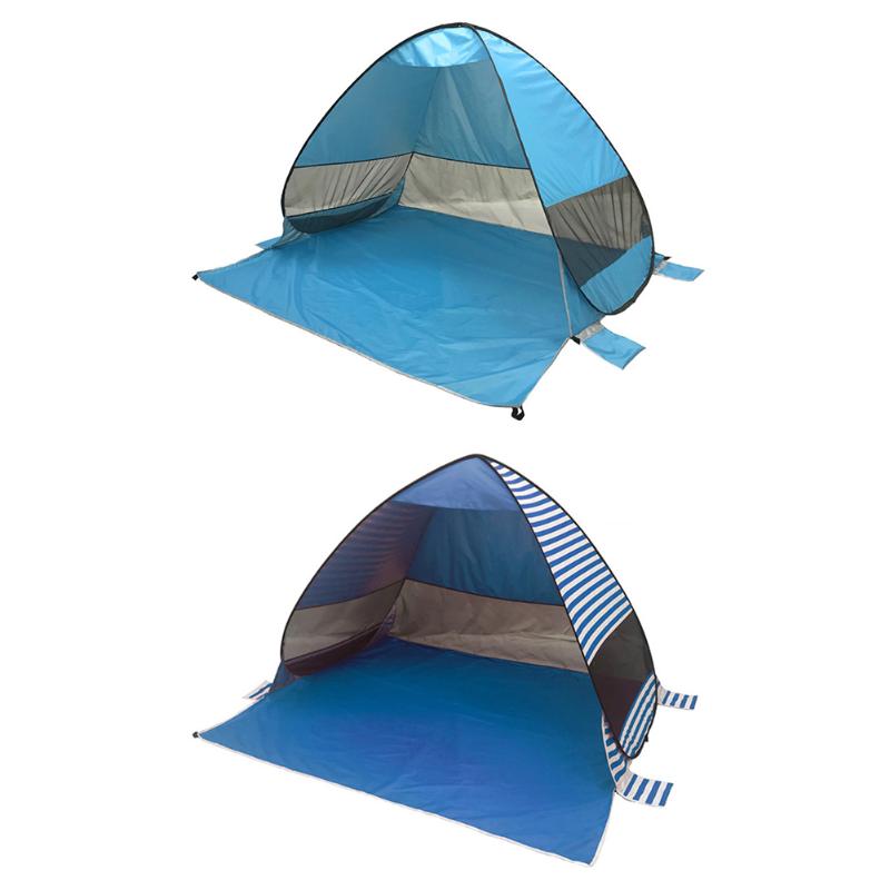 

Hiking Picnic Sun Shelter Beach Tent Fishing Camping Travelling Automatic Up Folding Easy Carrying Portable Parts
