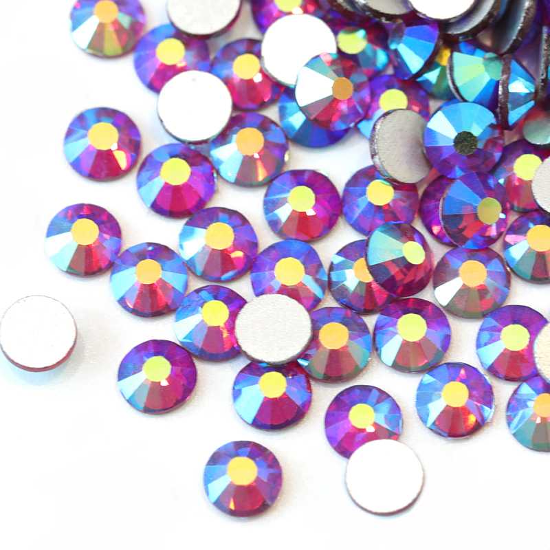 

All Sizes Siam AB Glass Crystal Nail Art Rhinestone Glitter Strass Non Hotfix Rhinestones for Nails Art Decorations H0060