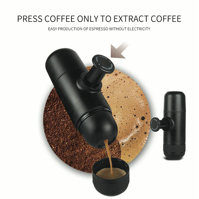 

Manual Portable Coffee Machine Household Mini Coffee Cup Portable Mini Hand Pressure Espresso Maker