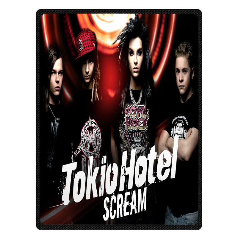 

Tokio Hotel Print Super Soft Manta Coral Flannel Blanket Bed Plane Travel Throw Blankets Baby Kids Bed Sheet