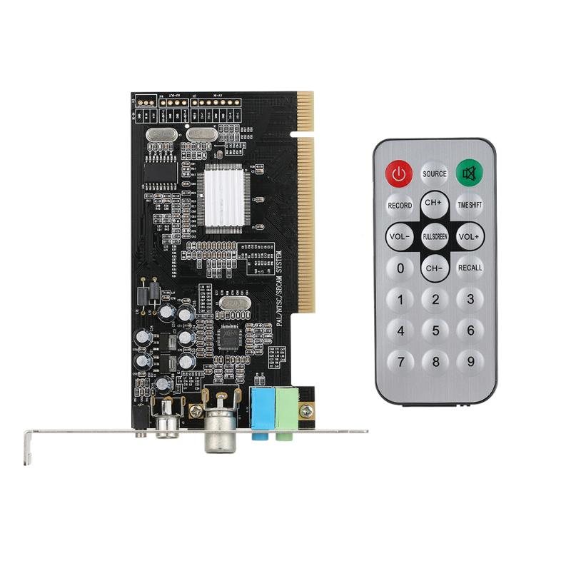 

PCI Internal TV Tuner Card MPEG Video DVR Capture Recorder PAL BG PAL I NTSC SECAM PC PCI Multimedia Card Remote