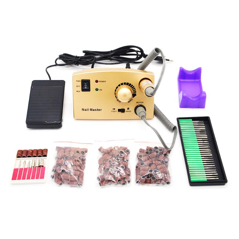 

EU/US/UK/AU Plug Electric Nail Drill Manicure and Pedicure Machine Polish handle Milling Pen Cleaning bits Nail Salon Tools