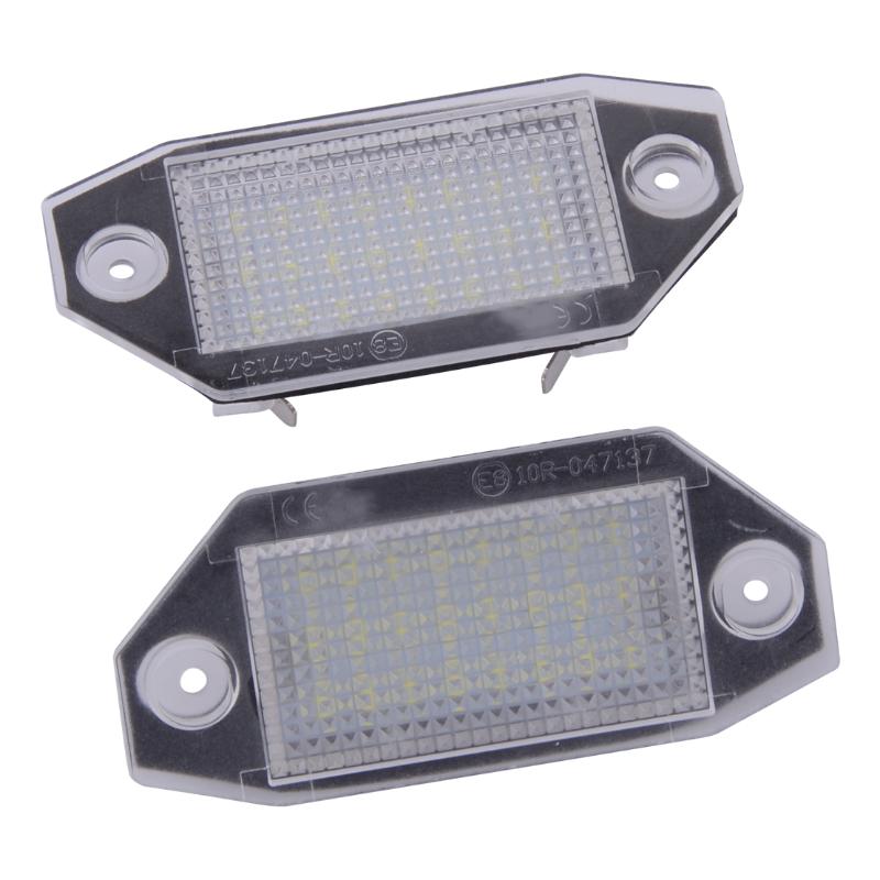 

2pcs 12V 24 LED White Number License Plate Tag Light fit for Mondeo 3 2000-2007, As pic