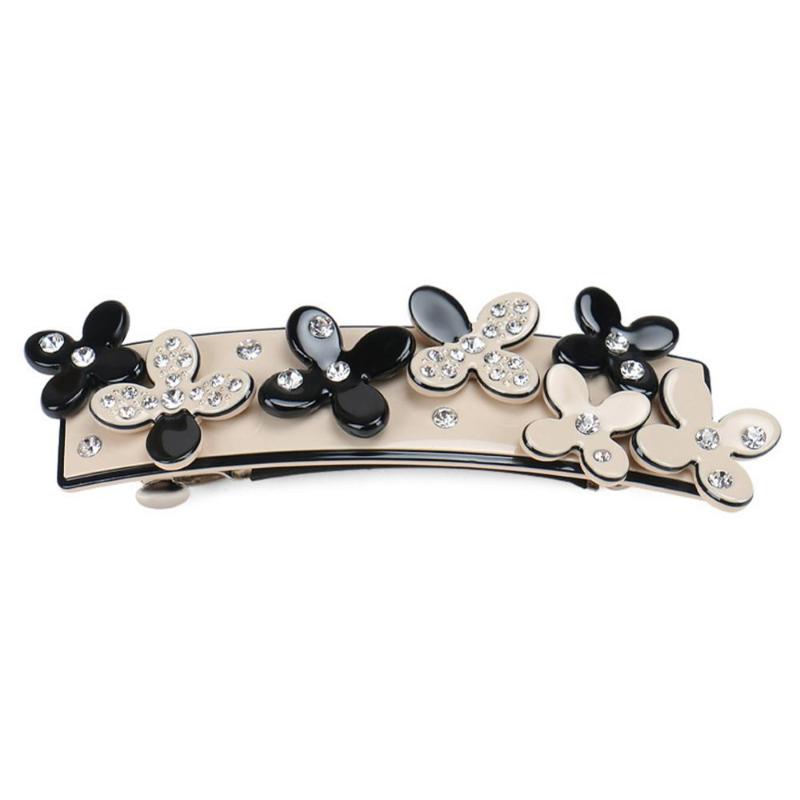 

Hair Ornaments - Rhinestone Hair Barrette for Women Girl Flower Clip Accessories - Fashion Jewelry for Everyday Tiara