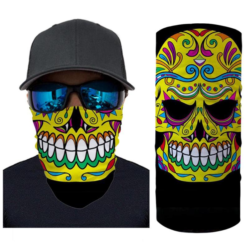 

Sunscreen Riding headband demon Skull mouth Motorcycle Magic Headscarf Wind-proof Dust-proof Custom graphics ghost