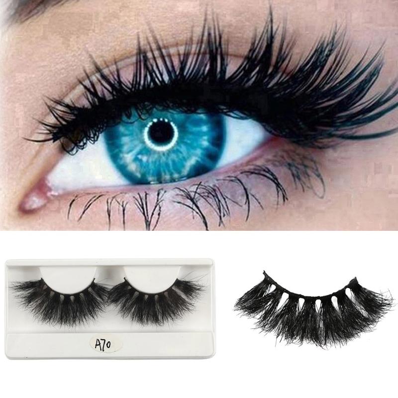 

1Pair 3D Mink Hair False Eyelashes Natural/Thick Long Eye Lashes Wispy Makeup Beauty Extension Tools Lashes Makeup L58