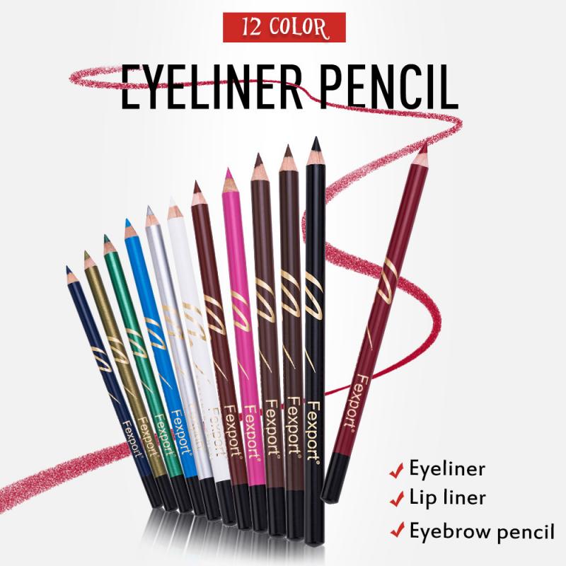 

12color Waterproof Lip Liner Soft Pencil Long Lasting Natural Waterproof Lip Liner Lying Silkworm Eyeliner Eye Makeup Tool LSTM1, 13
