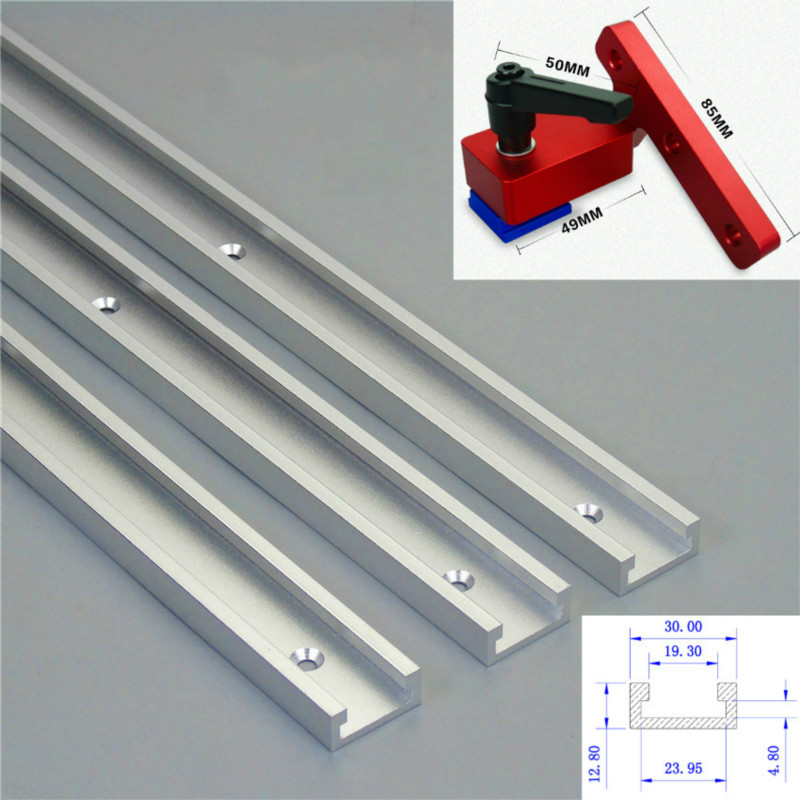 

Miter Track Stop Or Aluminium alloy T-tracks Slot Miter Track Jig Fixture T-Slot Woodworking Tool Stop DIY Manual