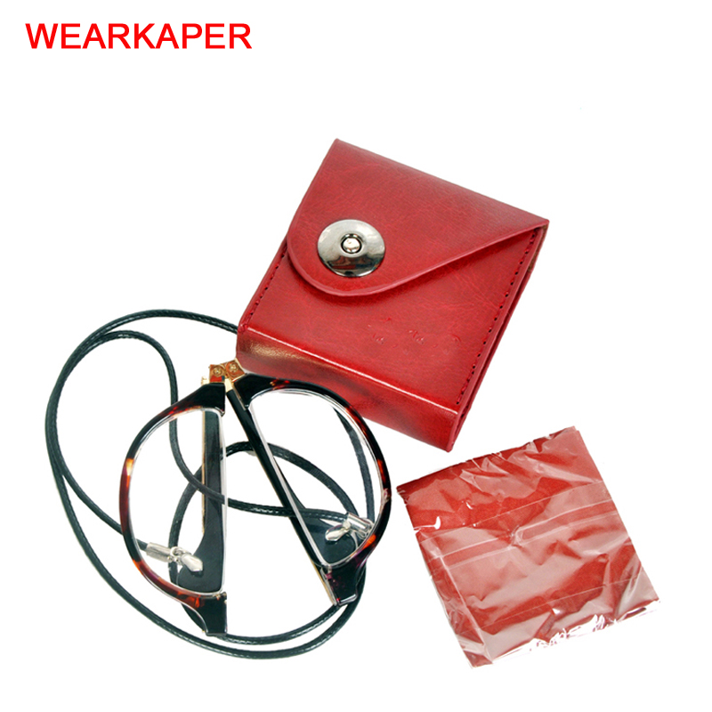 

WEARKAPER 1.0 to+4.0 Reading Glasses Men Women Adjustable Necklace Folding Foldable High Quality Presbyopic Eyeglasses