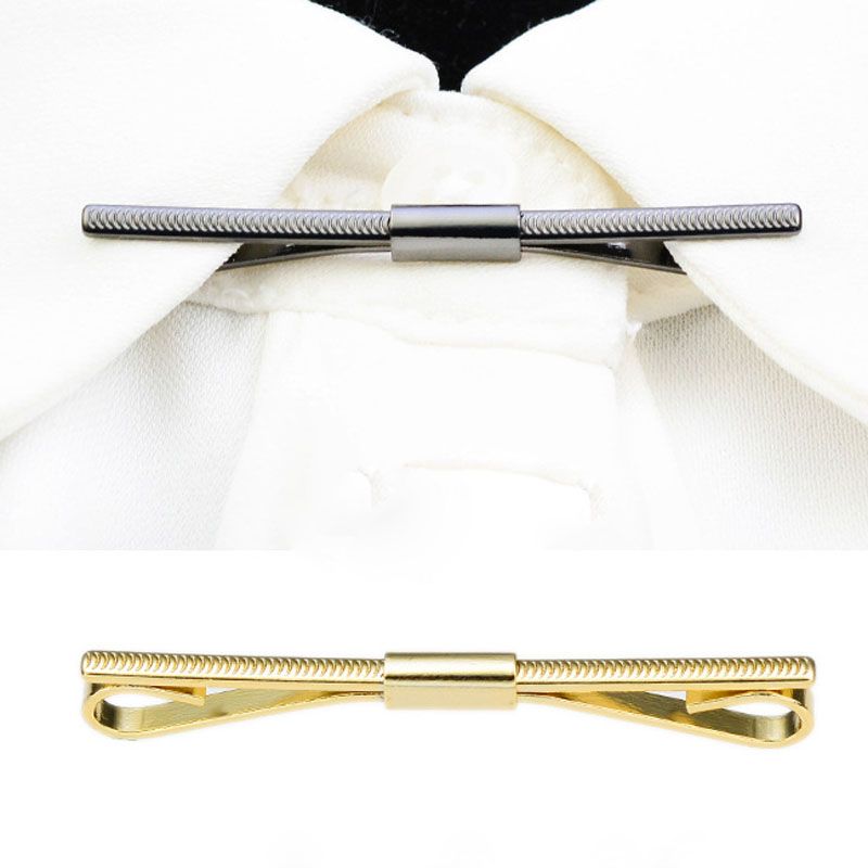 

2020 Shirt Collar Clips Men's Party Women's Exposure-proof Simple Brooch Clip for Fixed Clothes Classic Top Grade Unisex Gifts, Gray