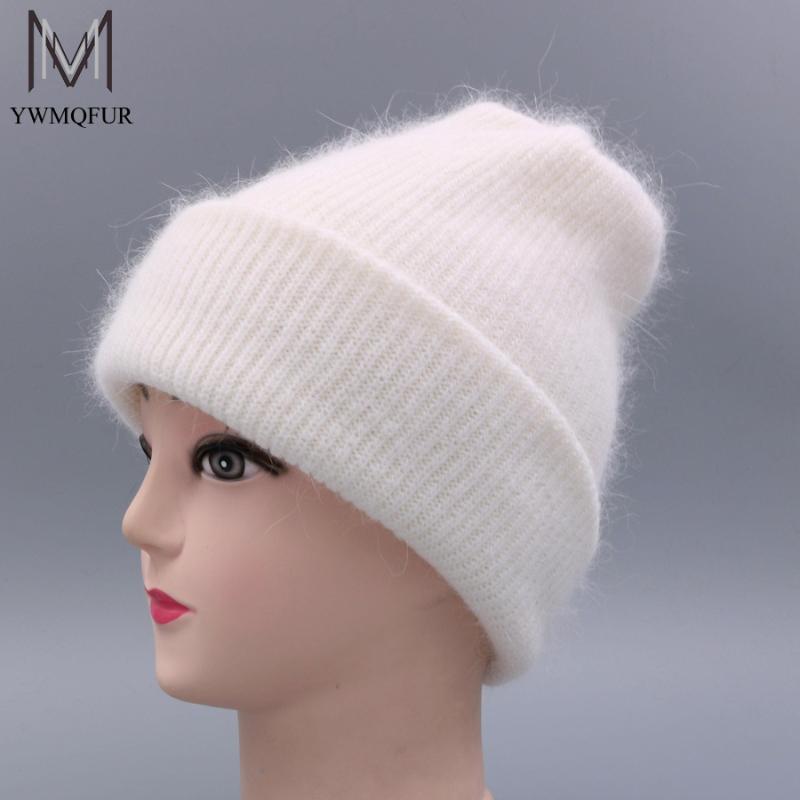 

YWMQFUR Women hat for autumn winter knitted wool beanies fashion hats 2020 new arrival casual caps good quality female hat H70, White
