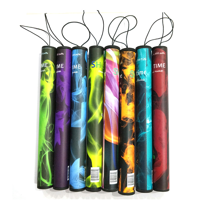 

Puff 500 Disposables Vape Puff 0% Shisha Time E Cigarette Hookah 20pcs/pack with plastic tube Pre-filled eShi Sha vaporizer kit vapes disposable