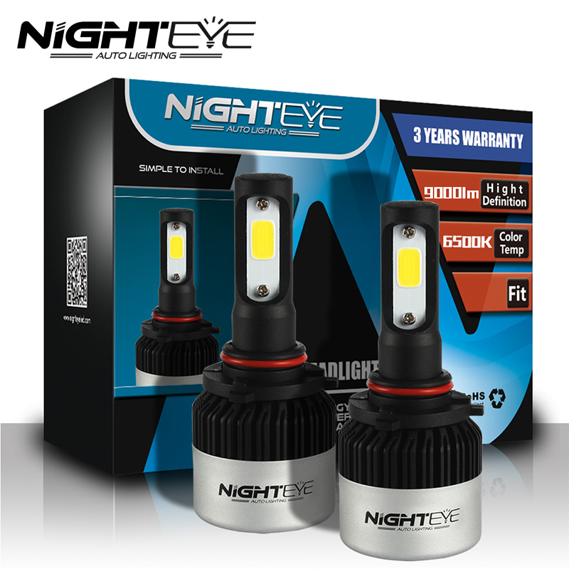 

NIGHTEYE H3 led h7 voiture headlight H4 Led 9005 3 H11 H8 H1 Bulb Car lights 9000LM 6500k Fog Lights Automotivo 12V