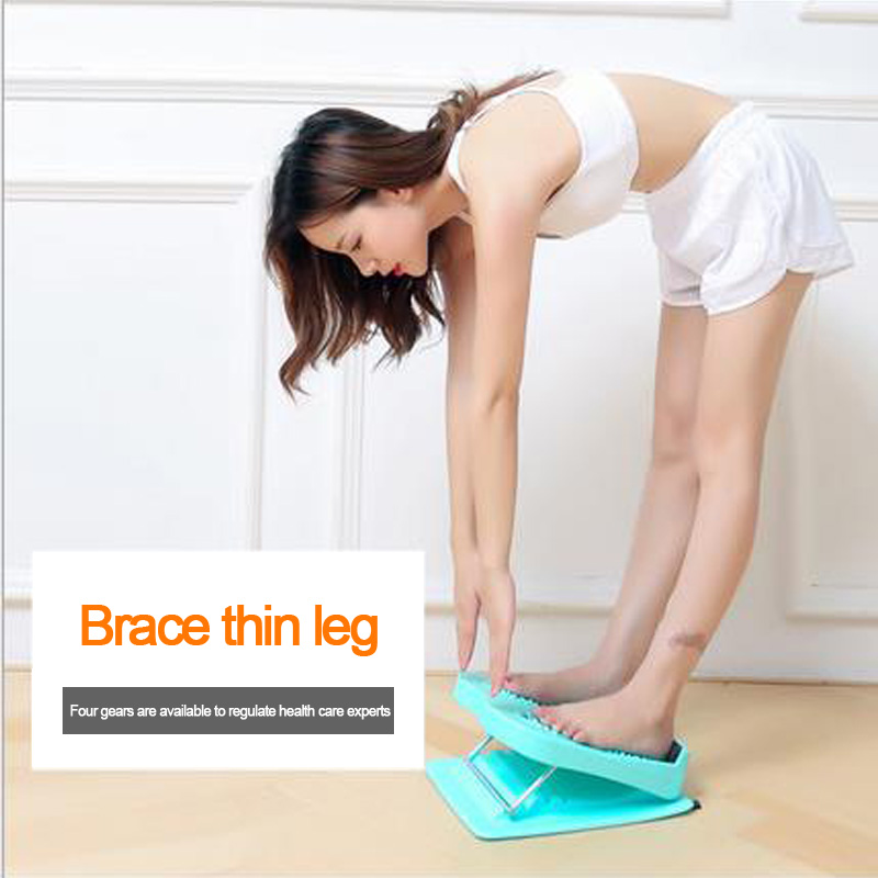 

Stretching board folding device Stretching device Inclined standing inclined board calf and foot fitness equipment, Green
